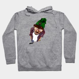 Hipster looking Up Hoodie